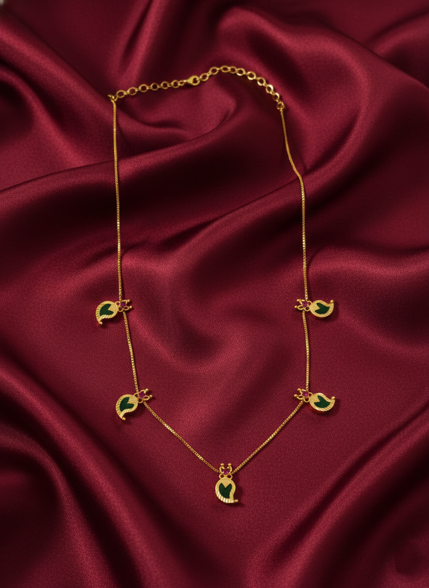 Micro Polish Palakka Mango Chain Necklace