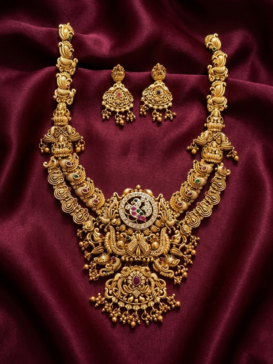 Lakshmi Nagas Long Necklace V12