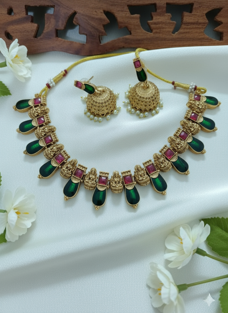 Nagapadam Lakshmi Necklace Set