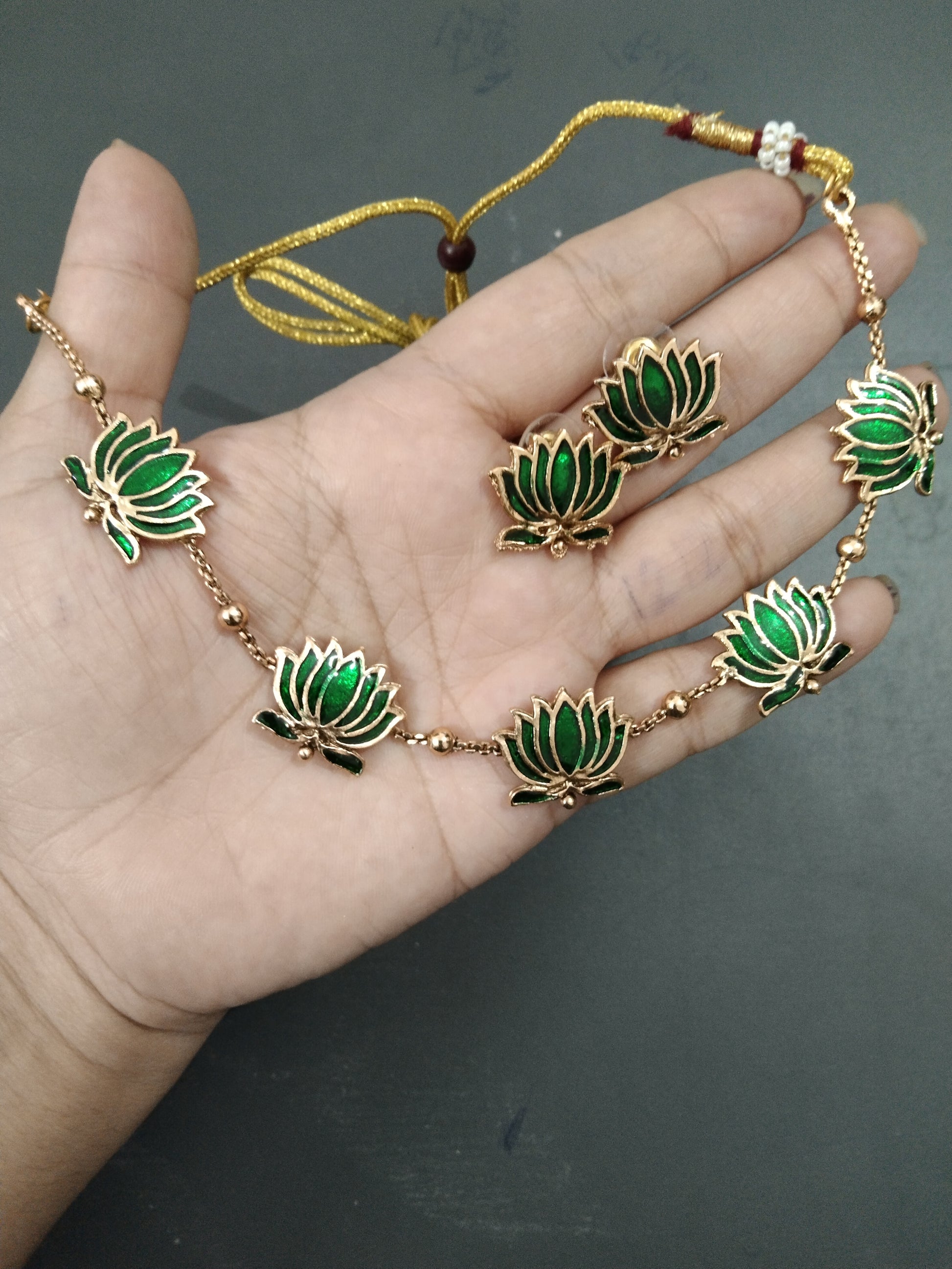 Manju Warrier Inspired Green Lotus