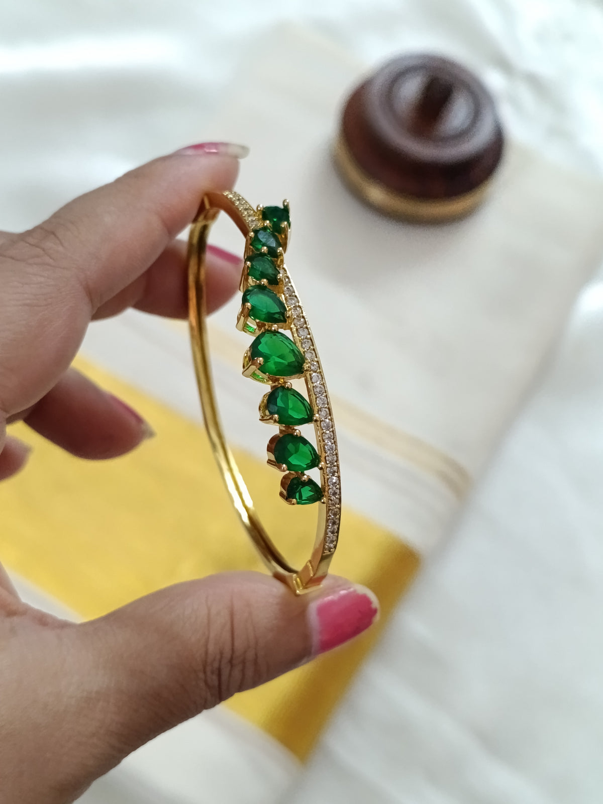Matte Finish AD Open Bangle