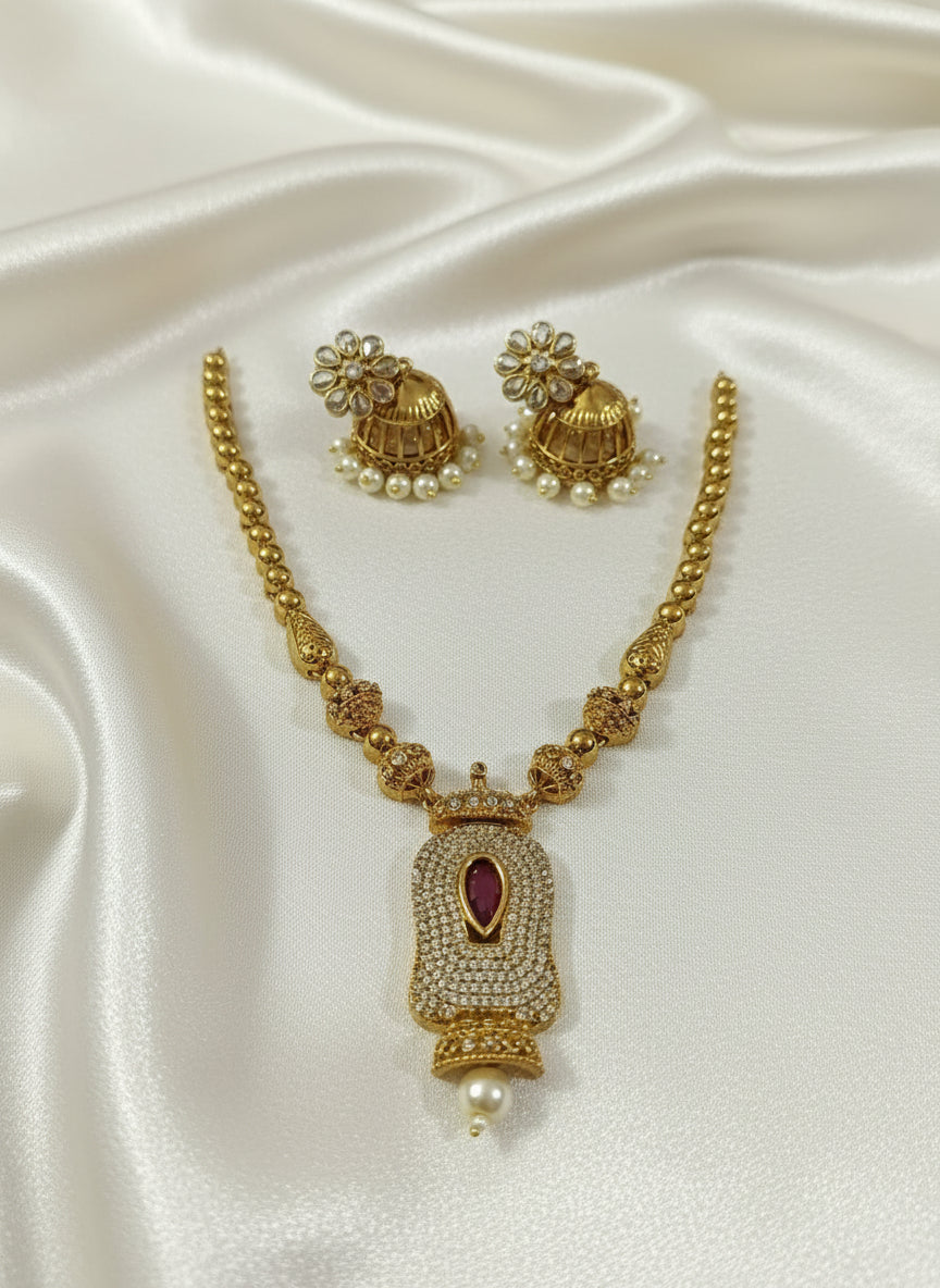Royal Temple Jewellry Necklace Set