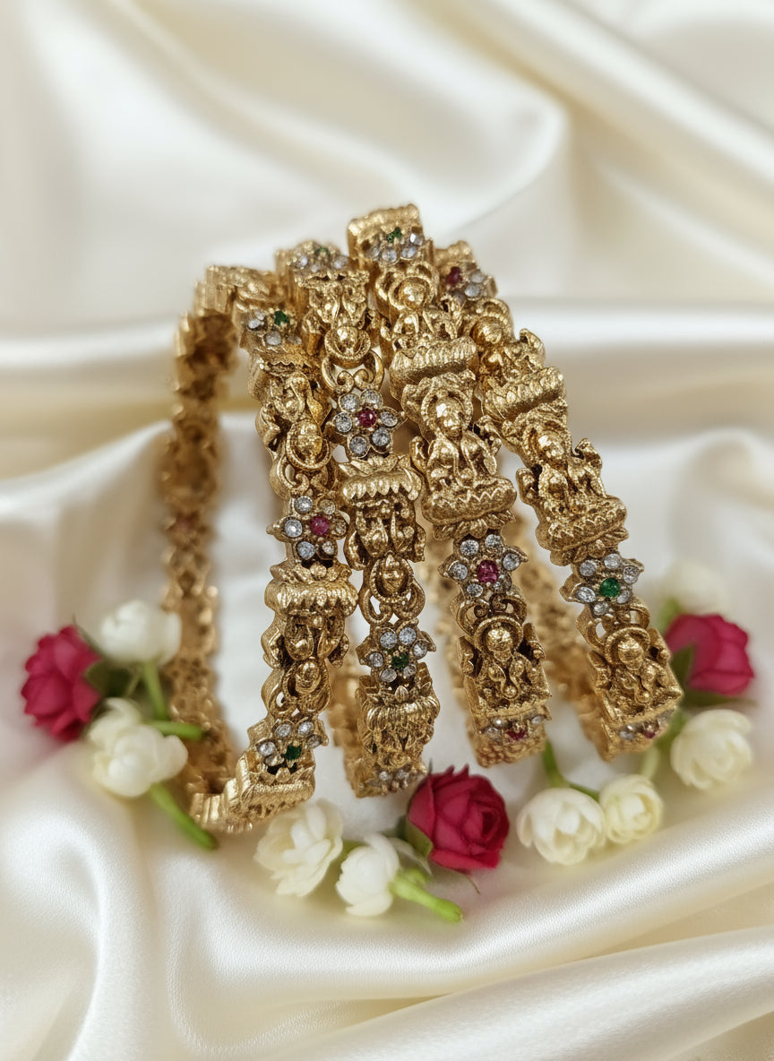 Lakshmi bangle with AD Stone