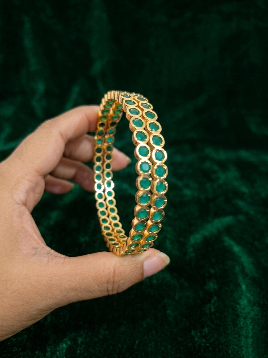Micro Polish AD Bangle Set of 2 V3