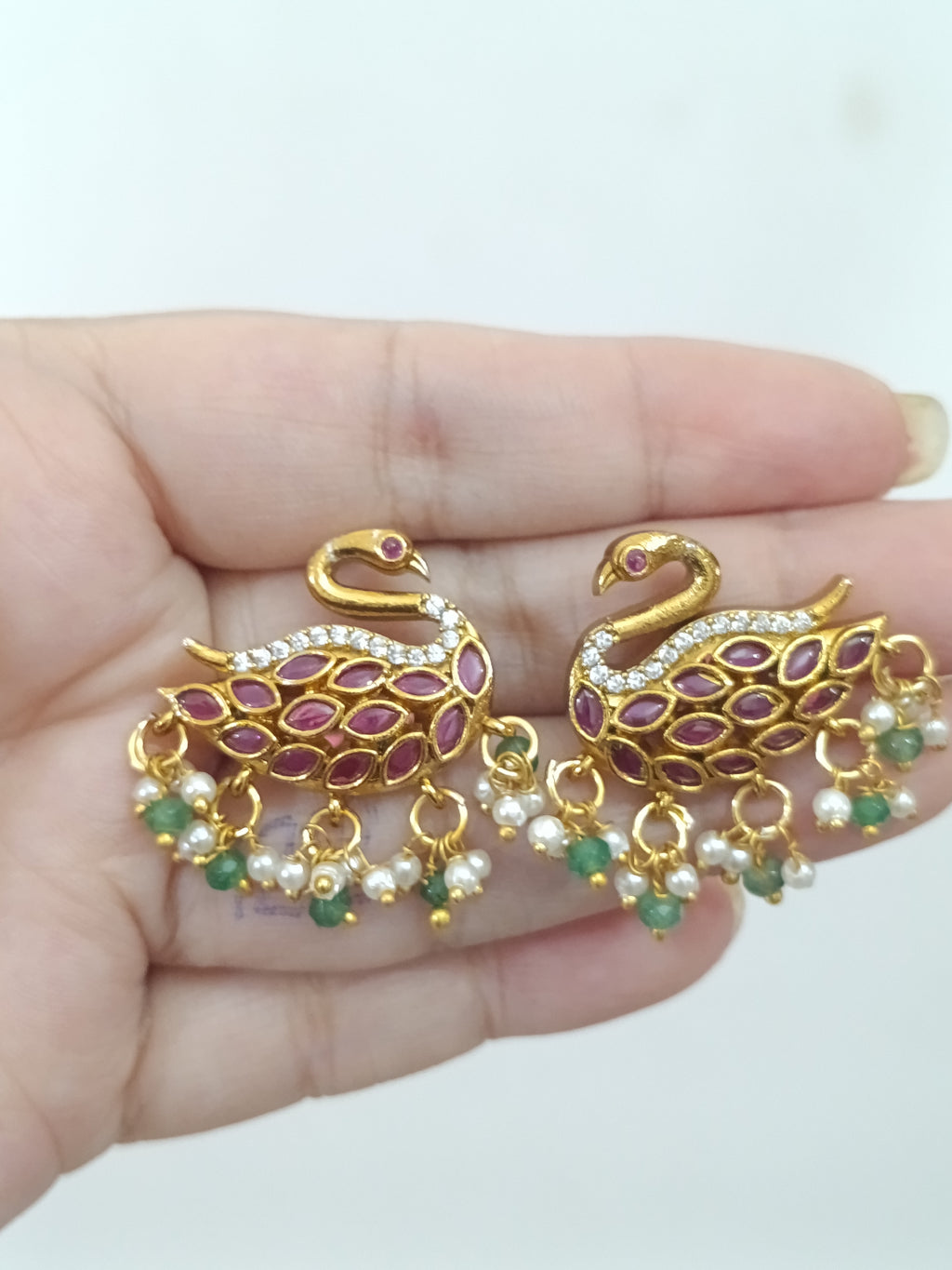 Swan Kemp Stone Earring