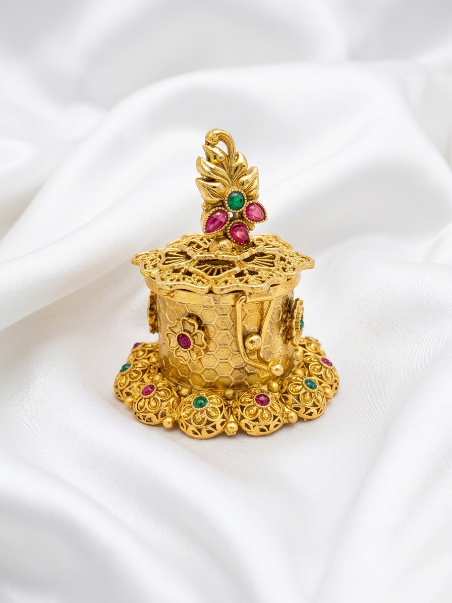 Floral Kumkum Box