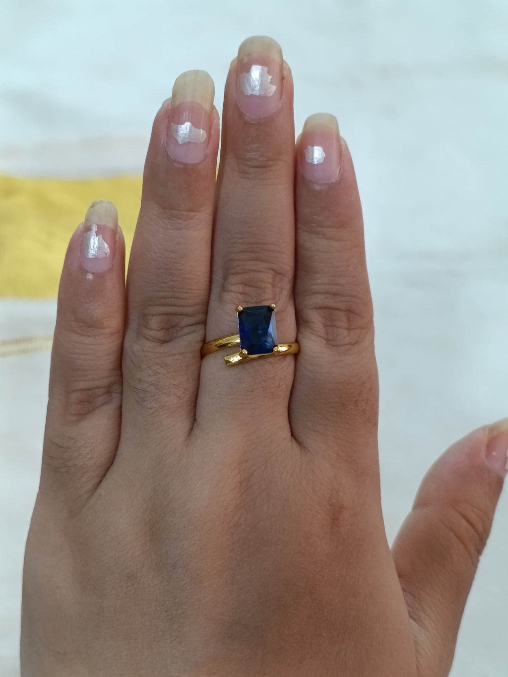 Micro Polish Sufi Stone Adjustable Finger Ring