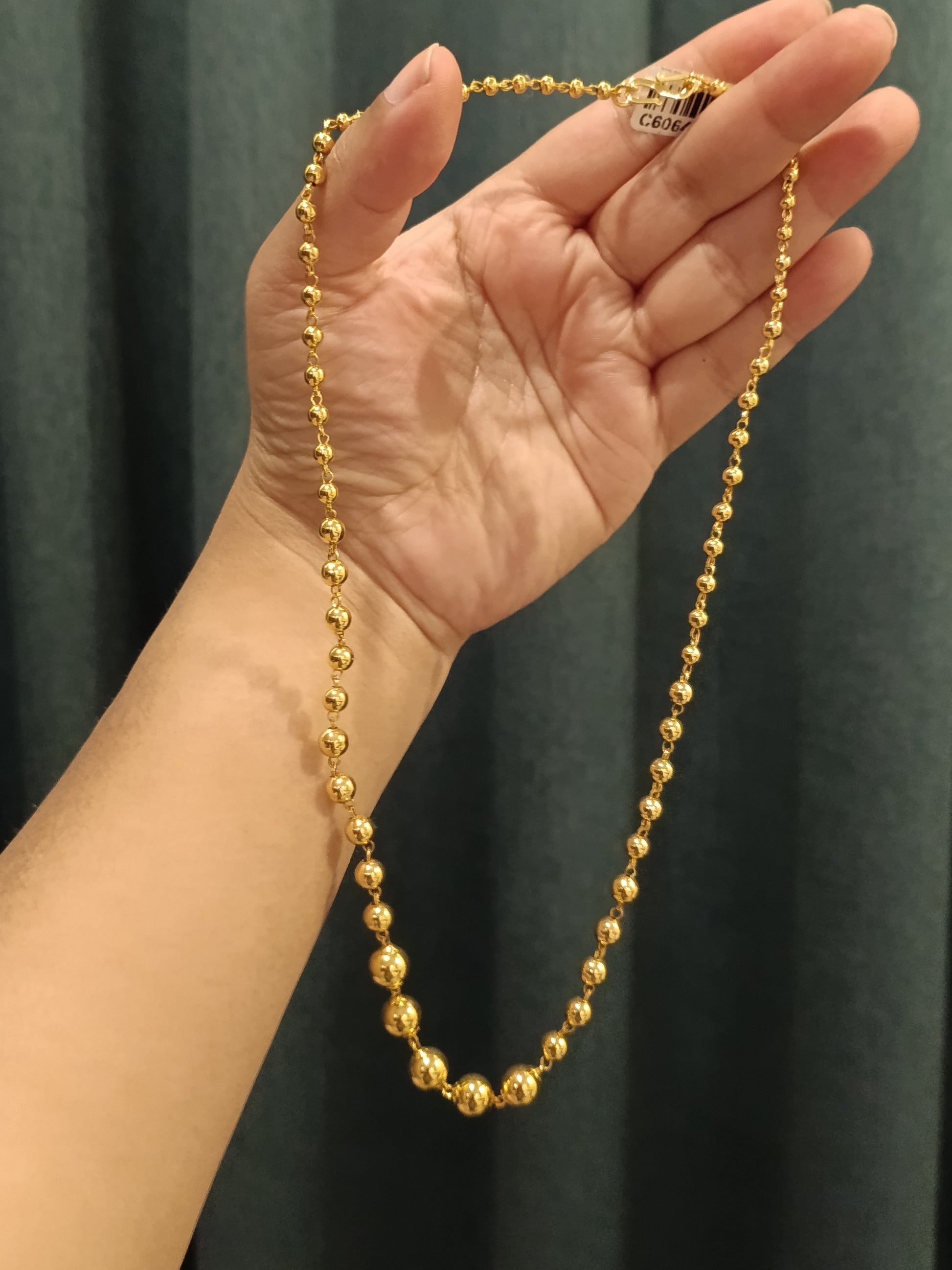 Micro Polish Ball Necklace