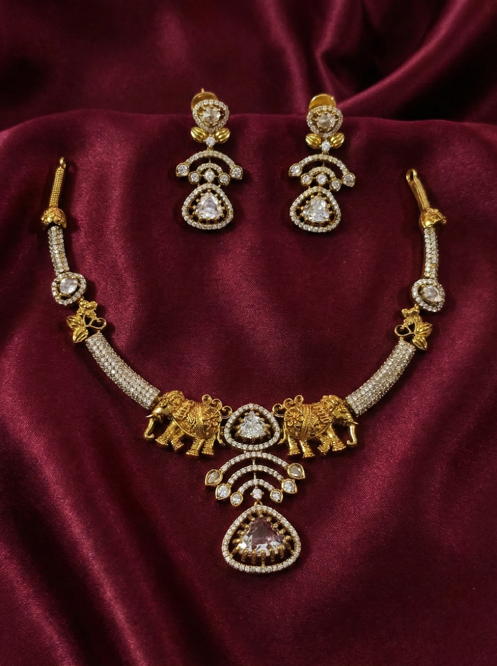 AD Airavata Necklace Set