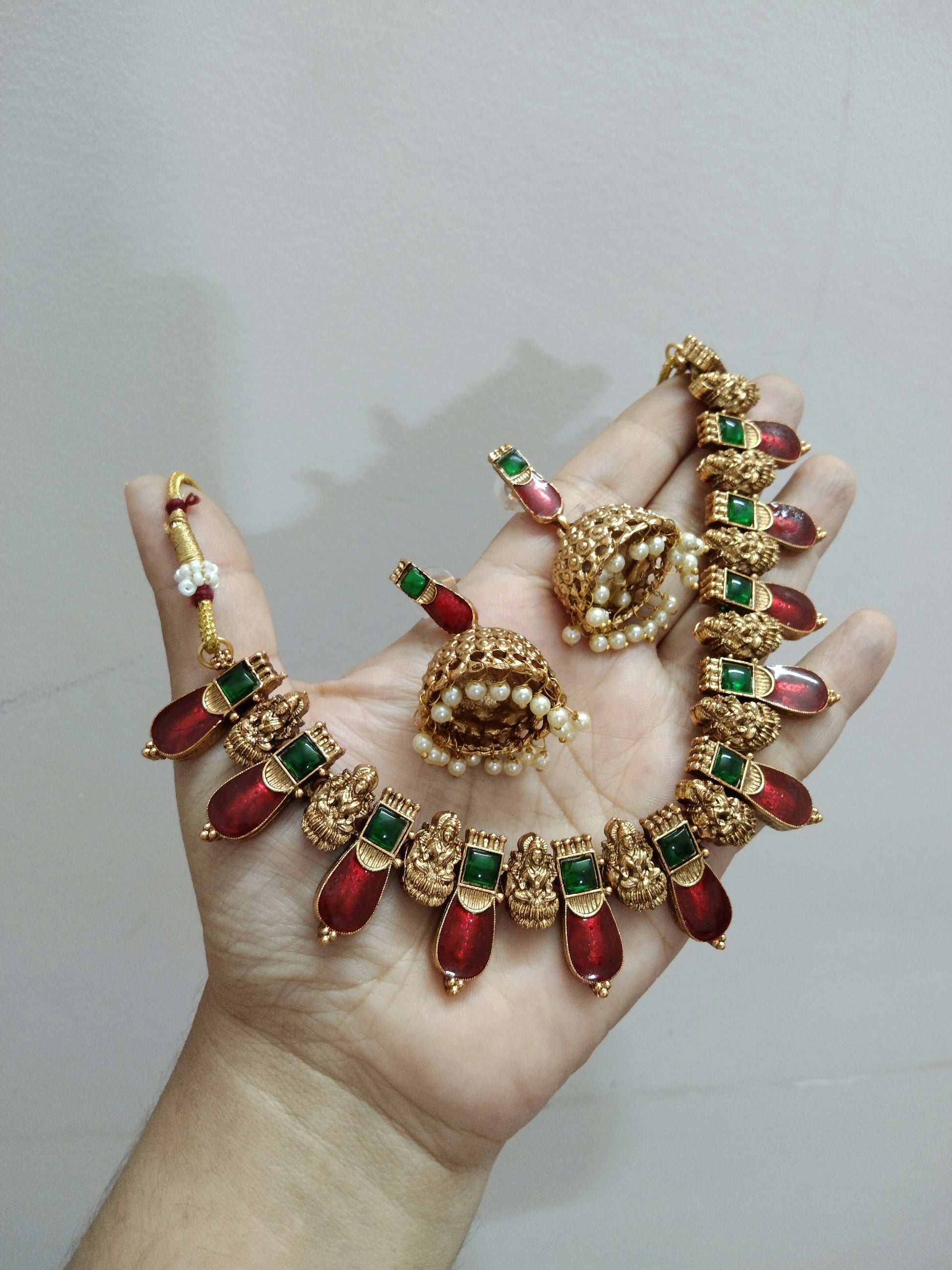 Nagapadam Lakshmi Necklace Set