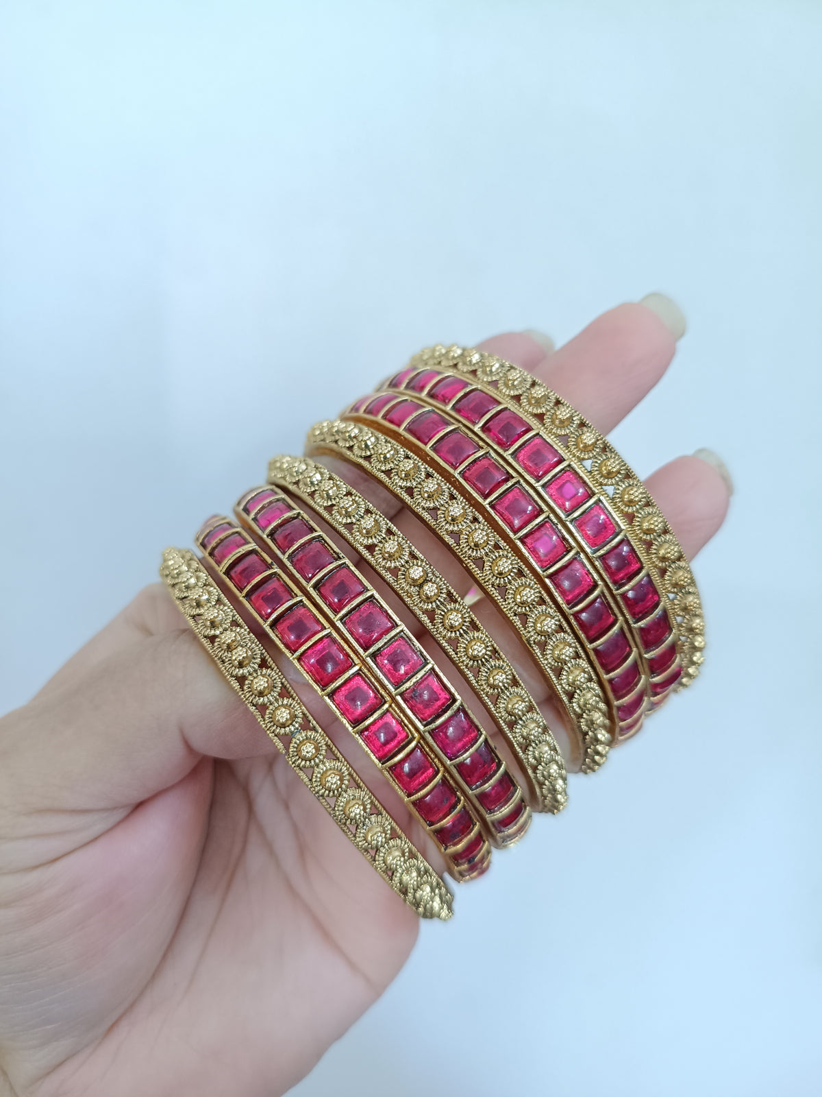 Matte Finish Bangles of 8 V1