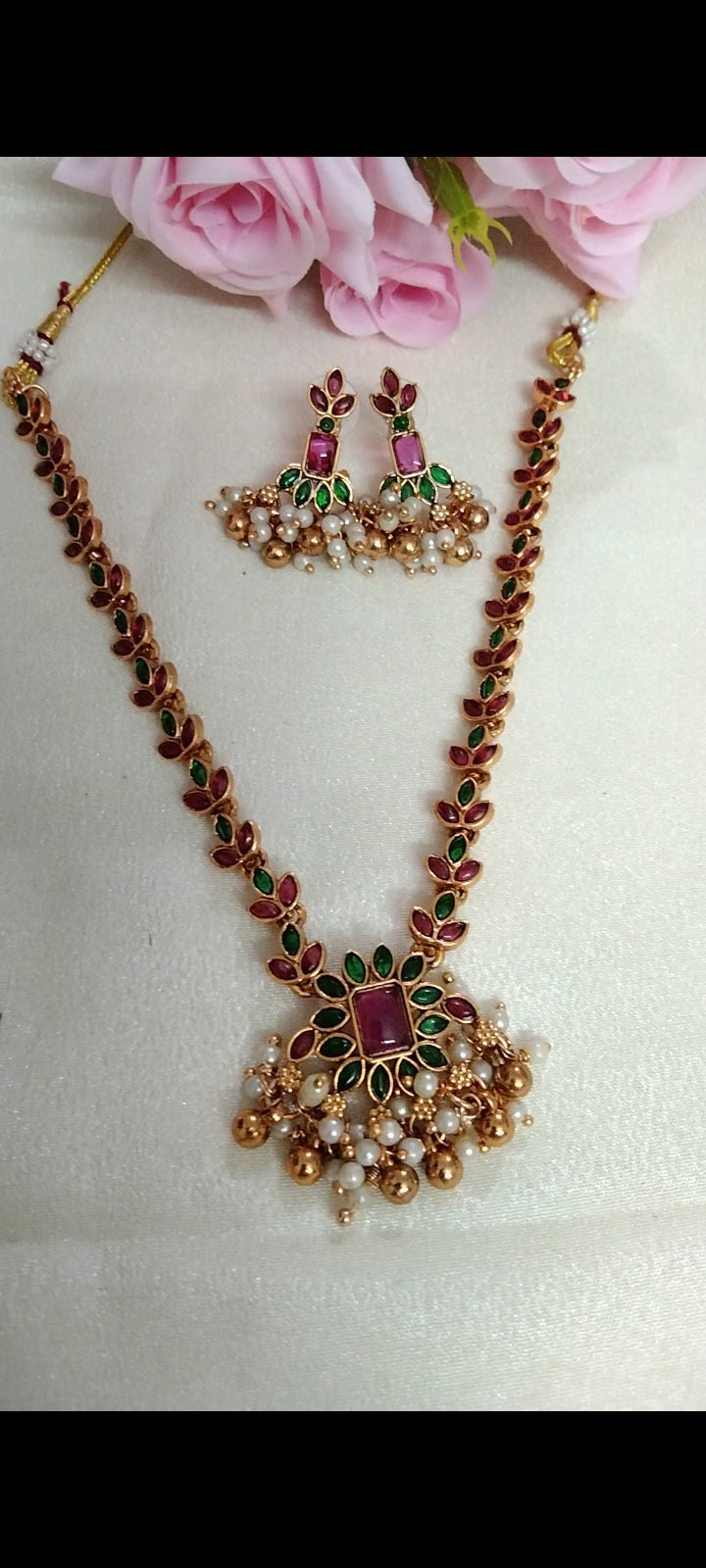 Multi Mullamottu Necklace set V2