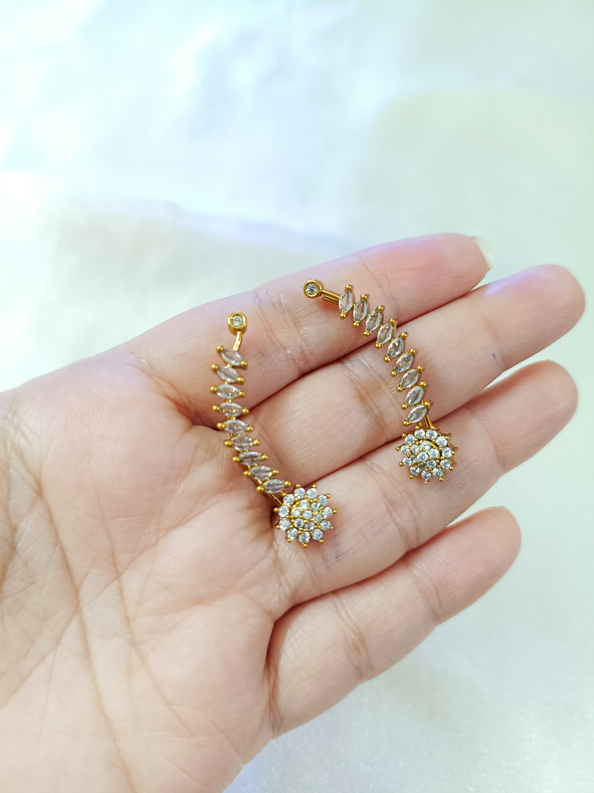AD Flower Earcuff Earring