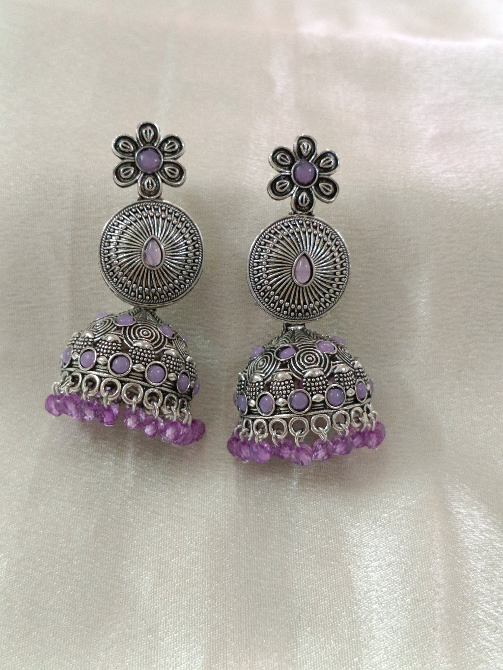 Low Budget Flower Jhumka Earring