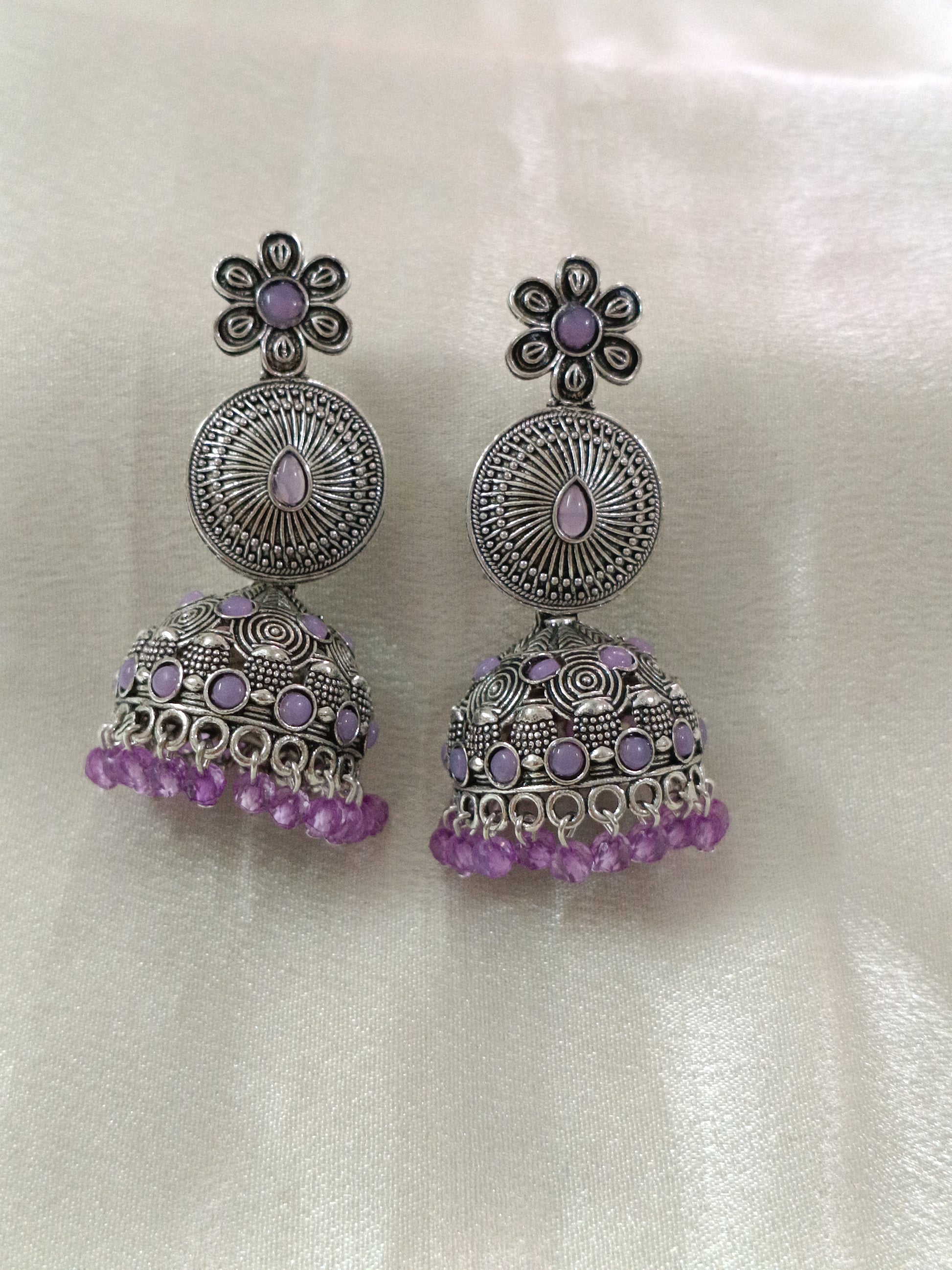 Low Budget Flower Jhumka Earring