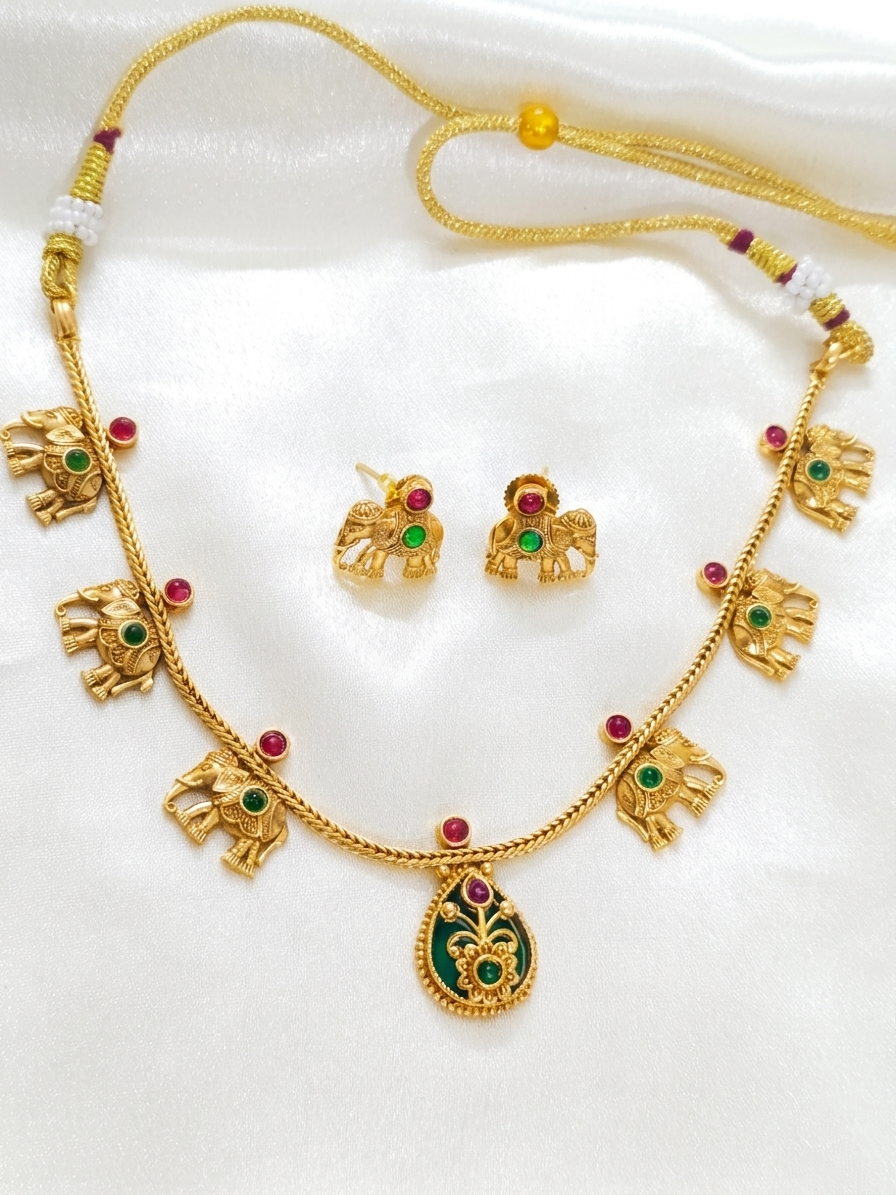 Elephant Necklace Set V4