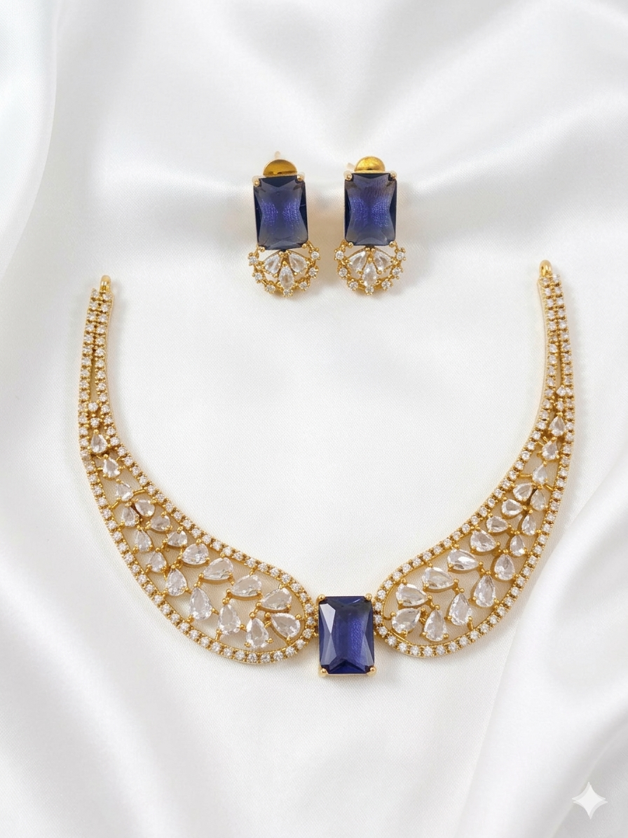 AD Stone Necklace Set V17