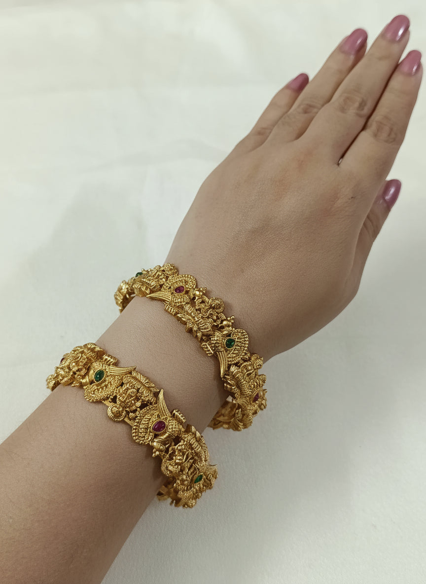 Peacock Bangle Set of 2