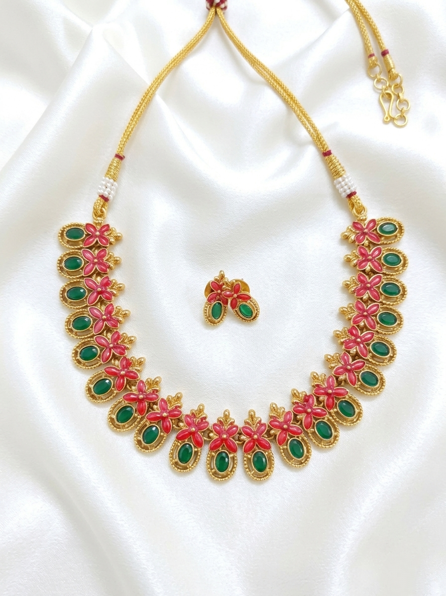 Matte Finish Necklace Set 119