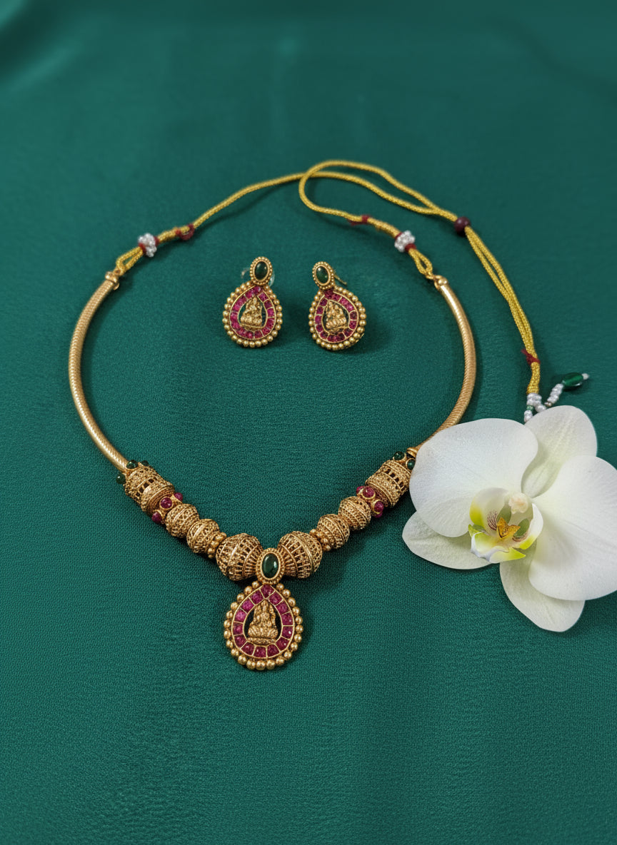 Aiswarya Lakshmi Necklace Set