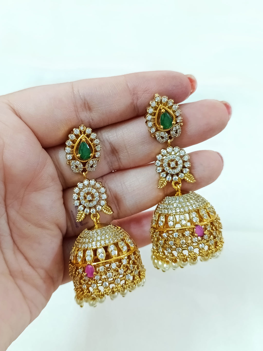 AD jhumka Earring V1