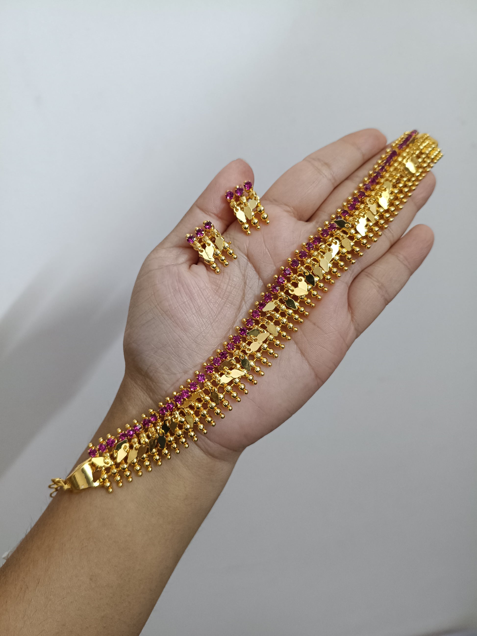 Micro Polish Elakathali Choker Set V24