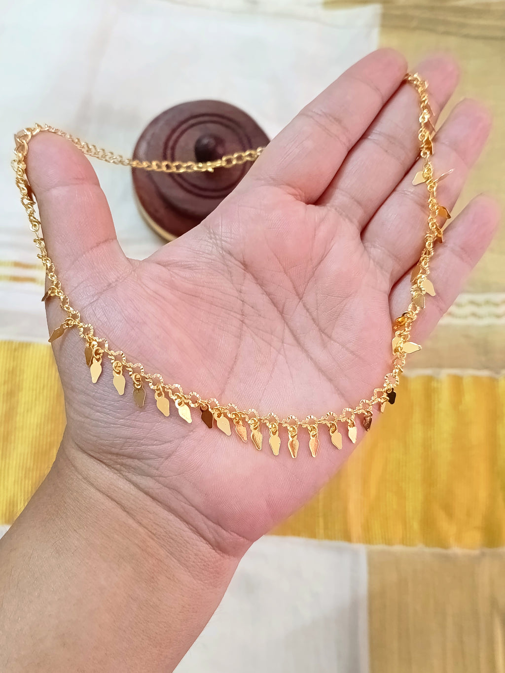Micro Polish Simple Elakathali Necklace V25