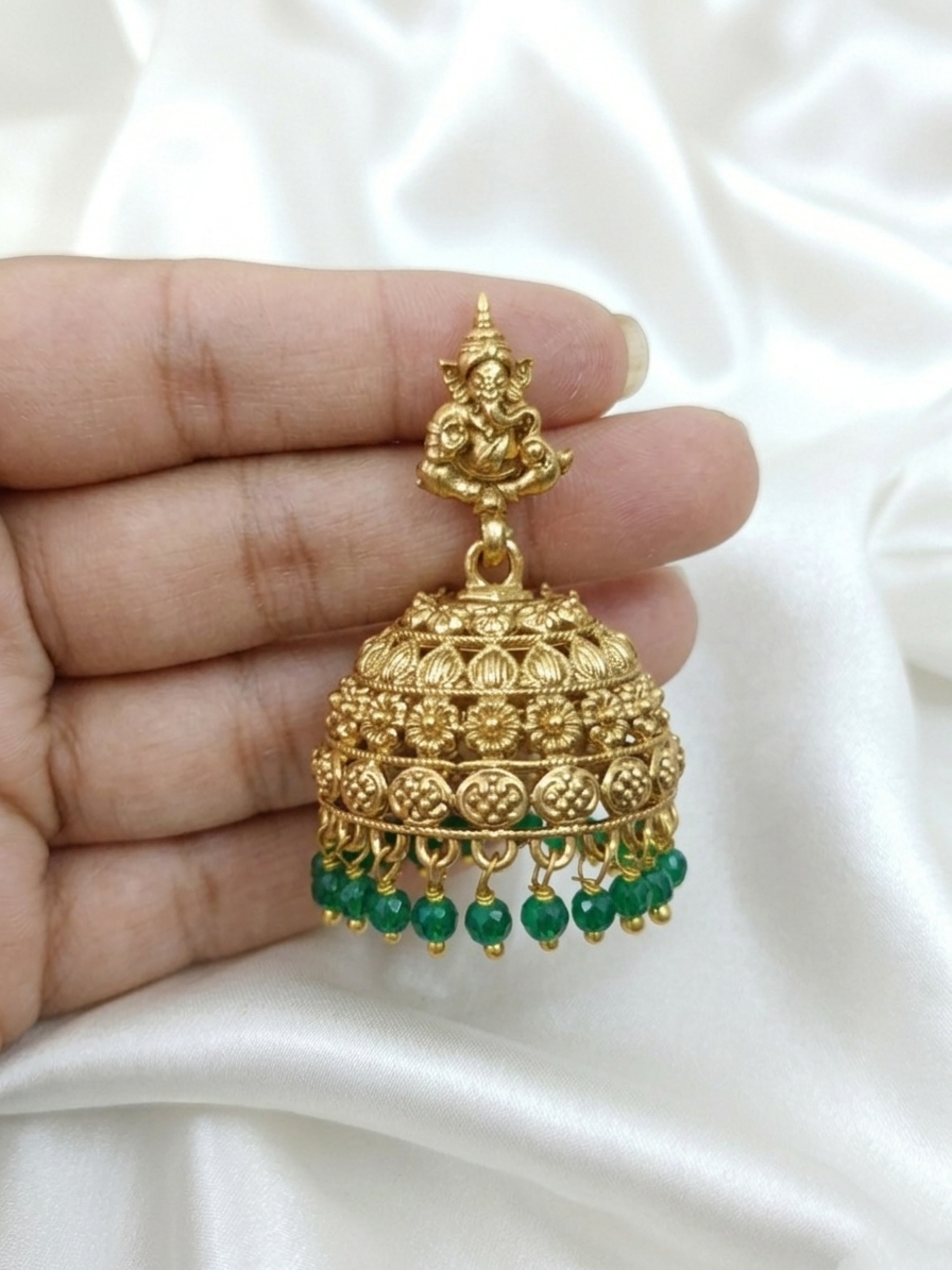Ganesha Hook Jhumka Earring