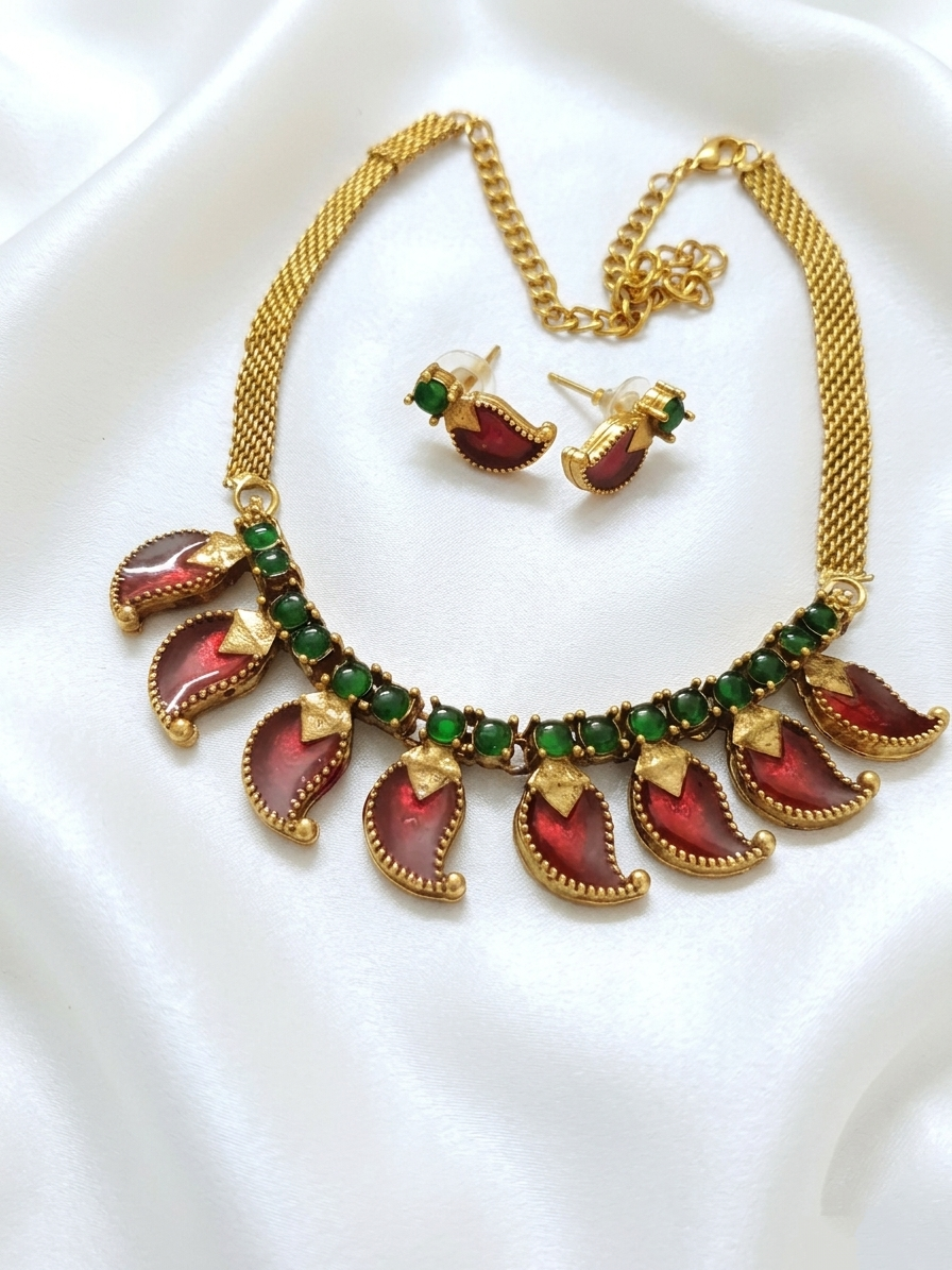 Palakka Mango Necklace Set