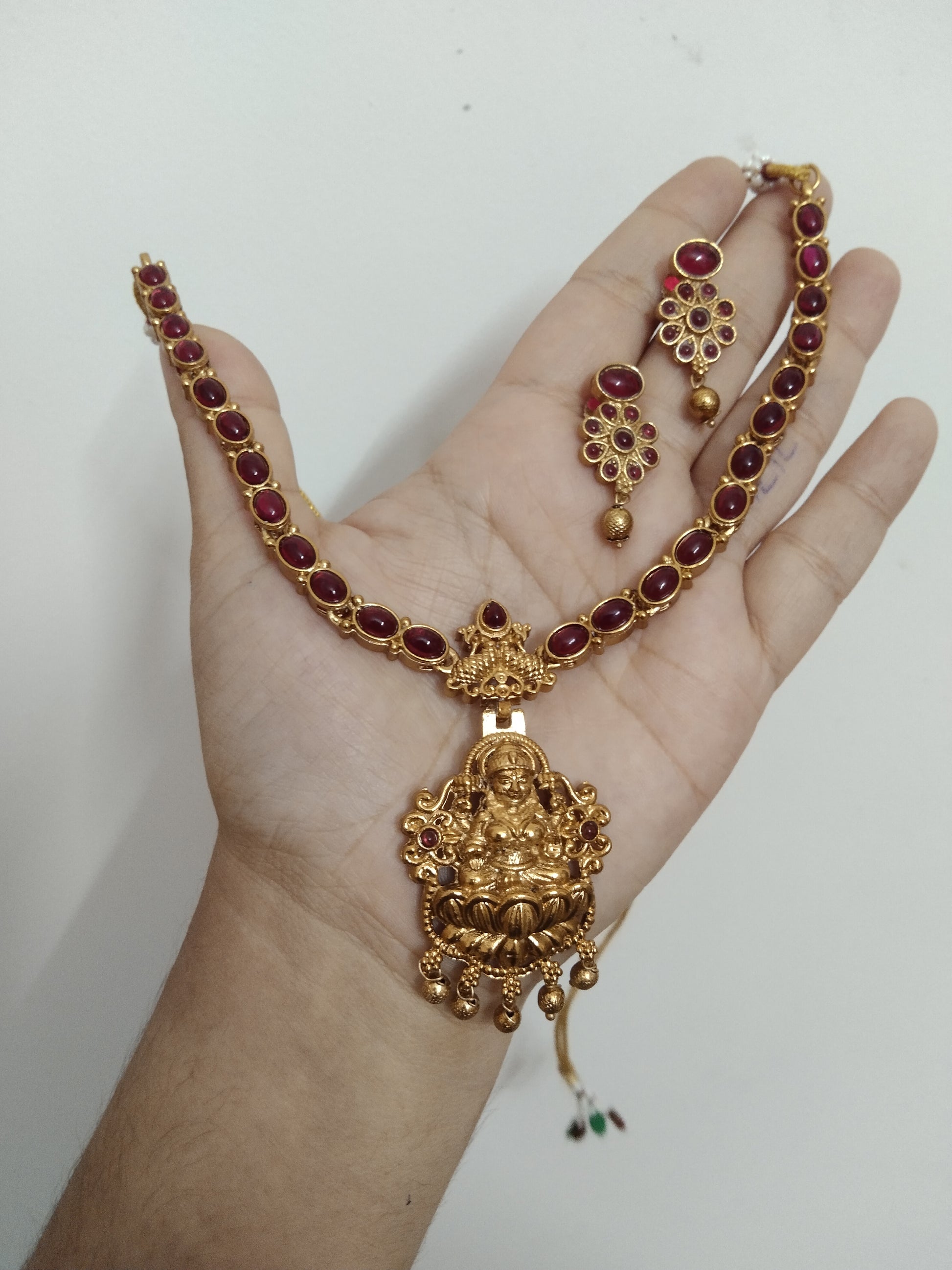 Budget Friendly Lakshmi Necklace Set V4