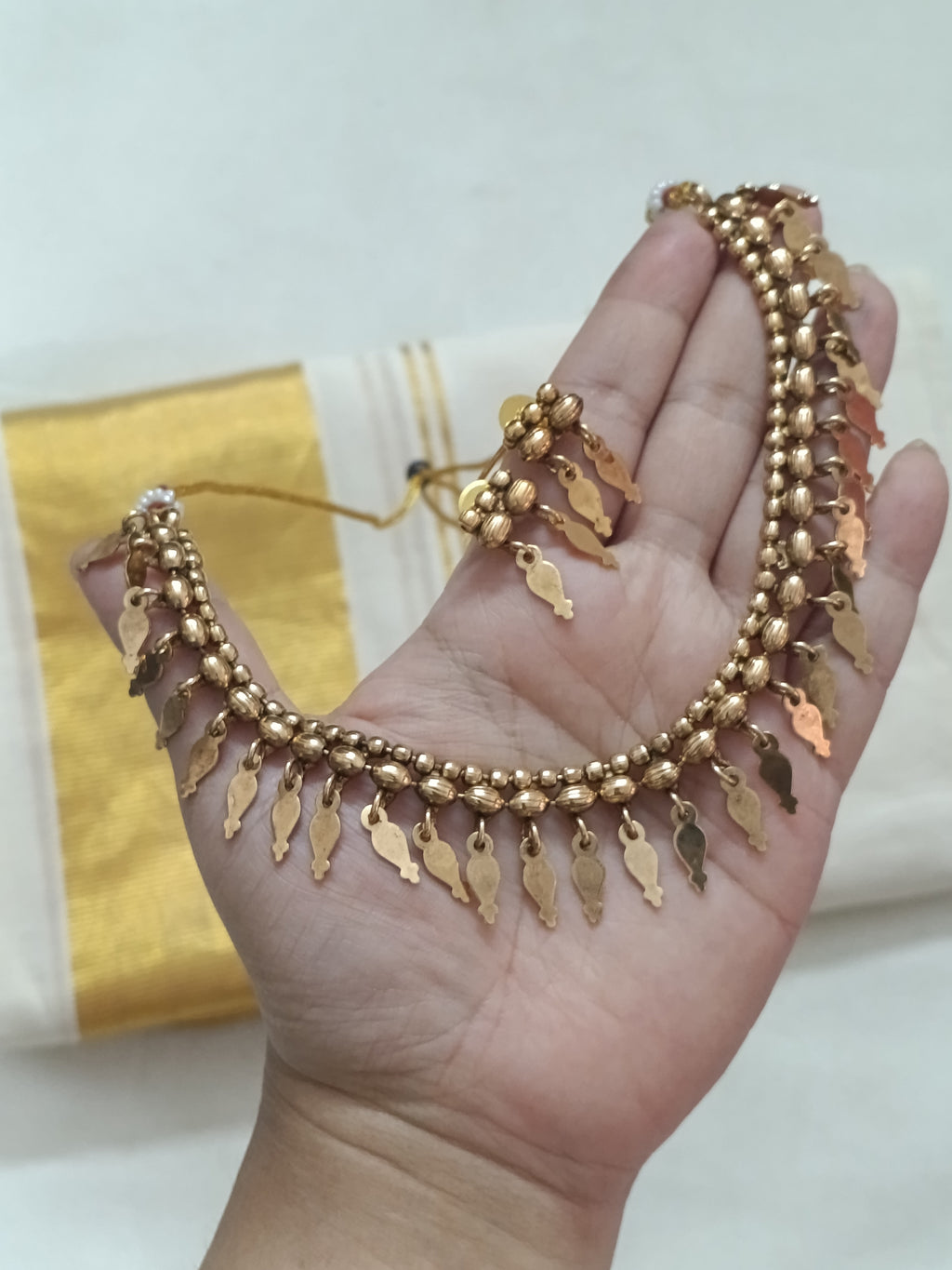 Matte Finish Elakathali Choker Set V33