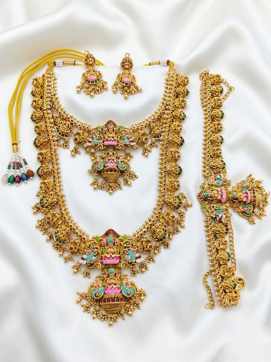 Enamel Lakshmi Bridal Set V2