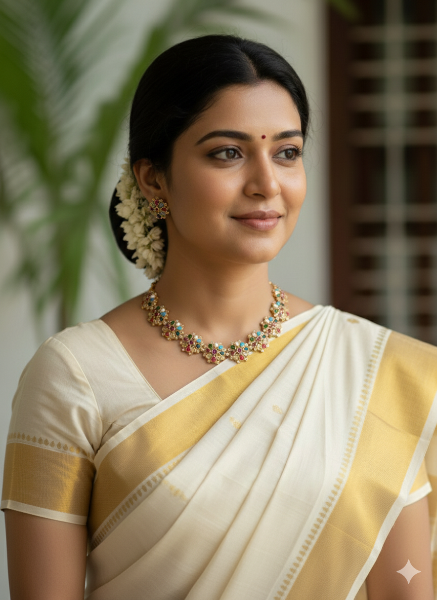 Indrani Navaratna Necklace Set