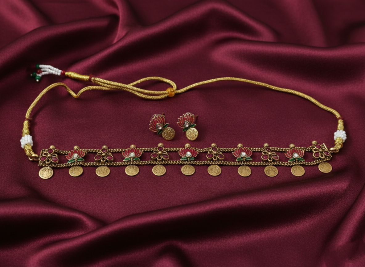 Lotus Coin Choker Set V4