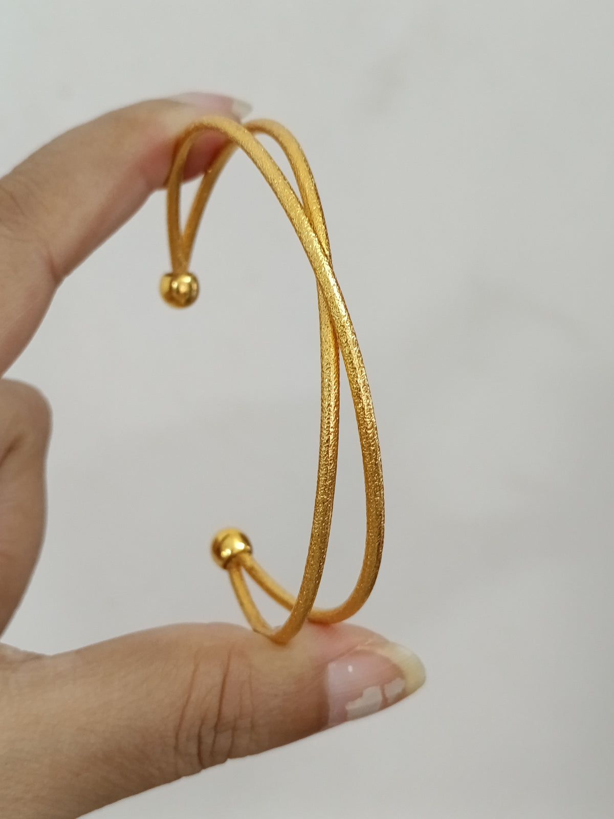 Micro polish Open Bangle V7