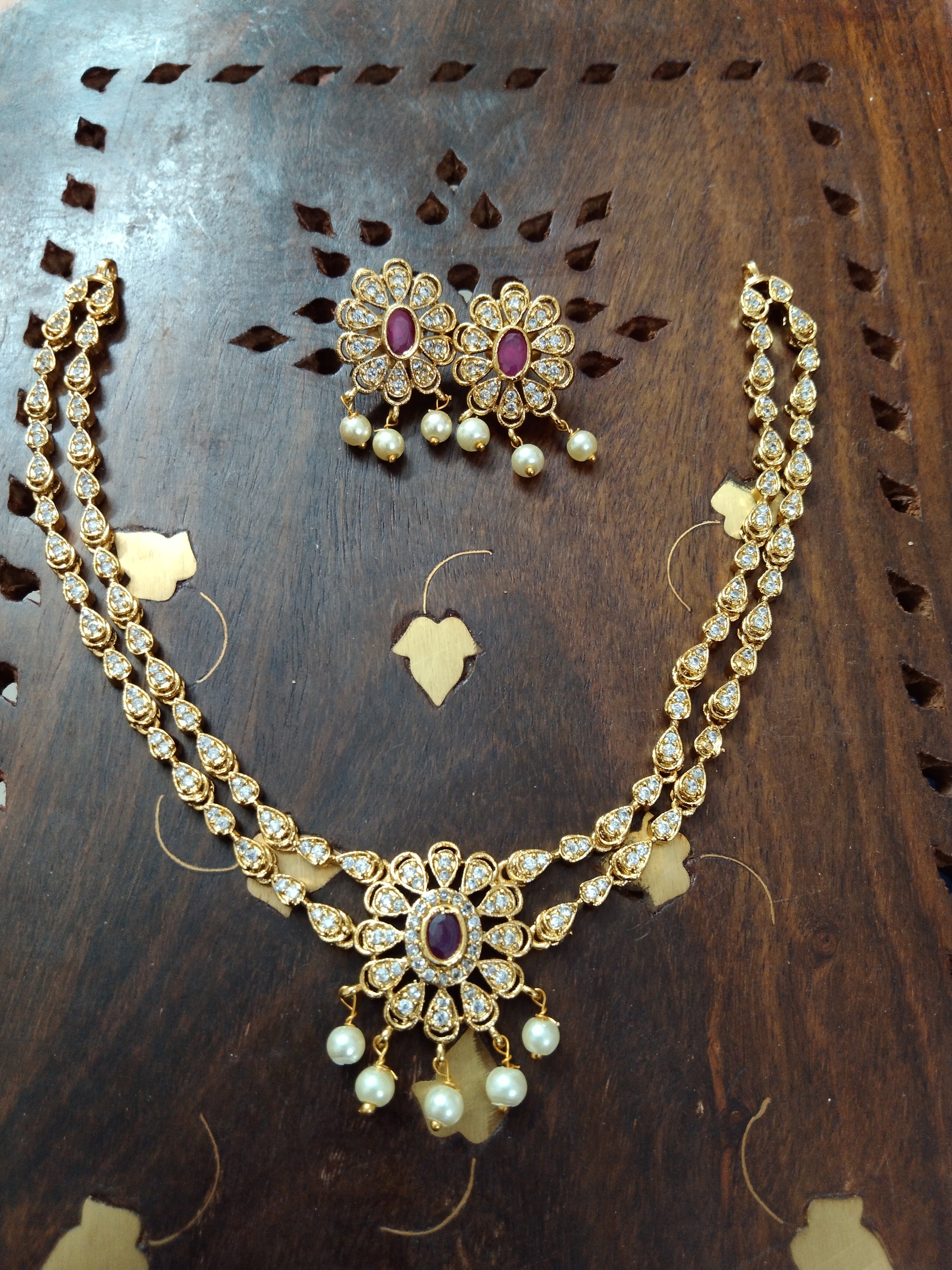 2 Layer AD Necklace Set