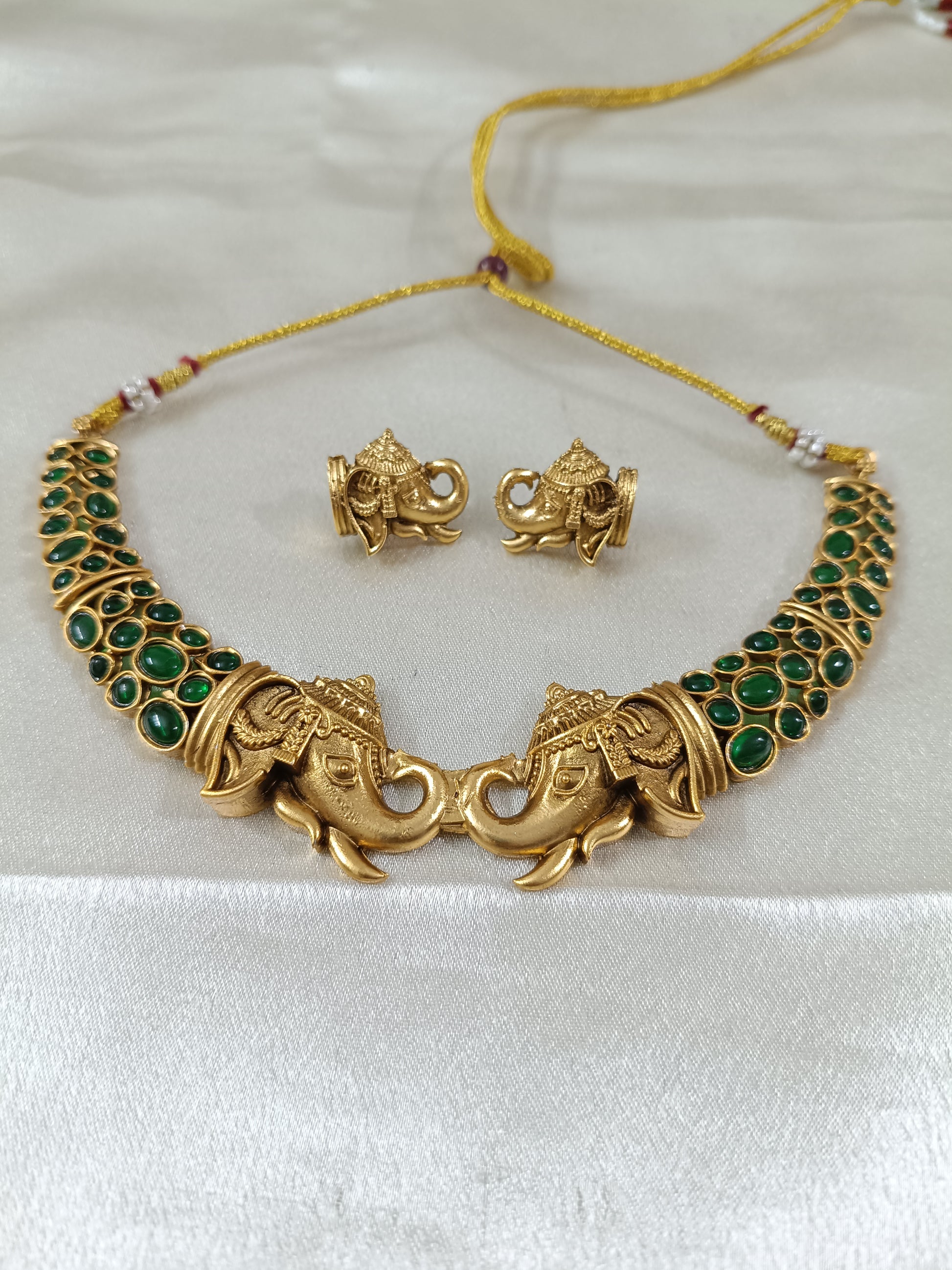 AD Elephant Hasli Necklace Set
