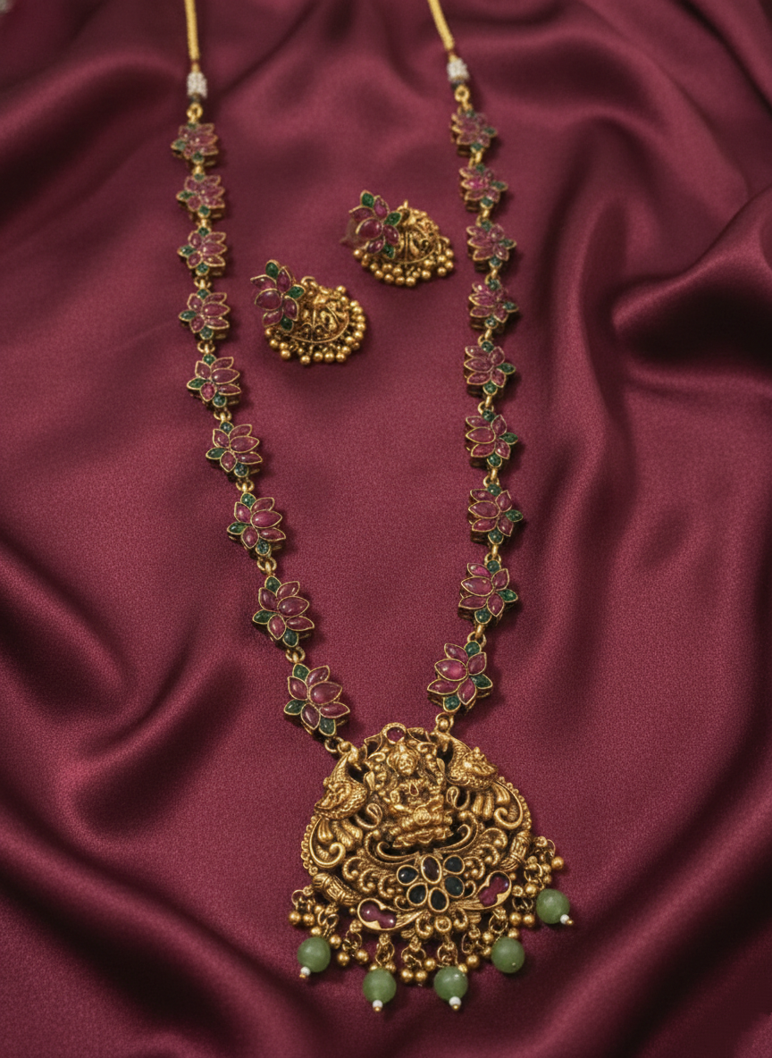 Thamara Lakshmi Long Necklace Set