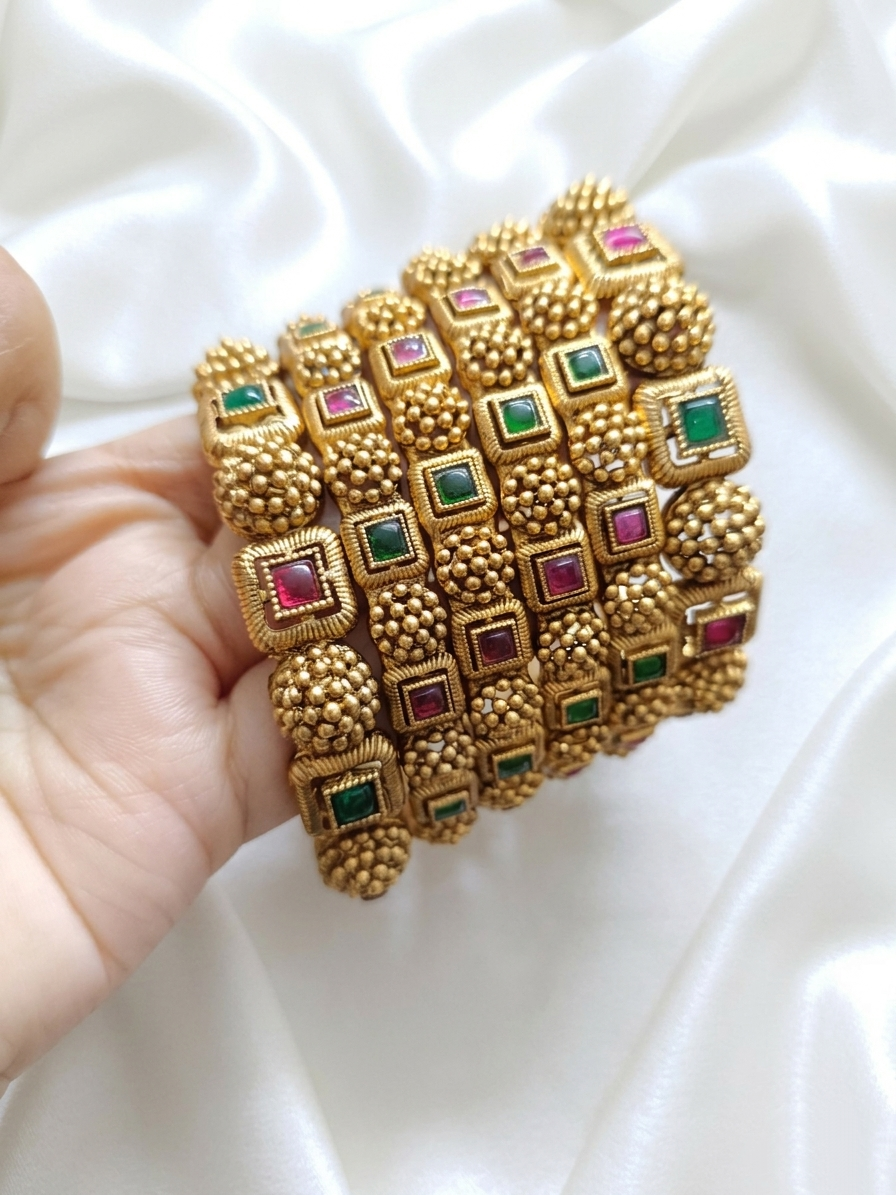 Matte Finish Bangle Set of 6