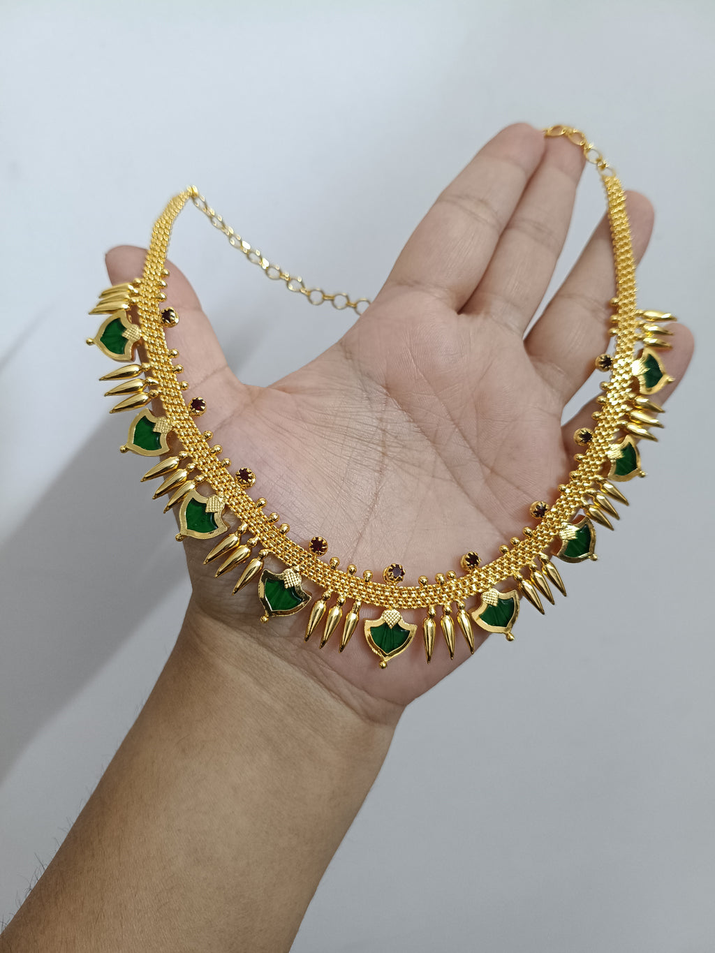 Micro Polish Palakka Mullamottu Necklace