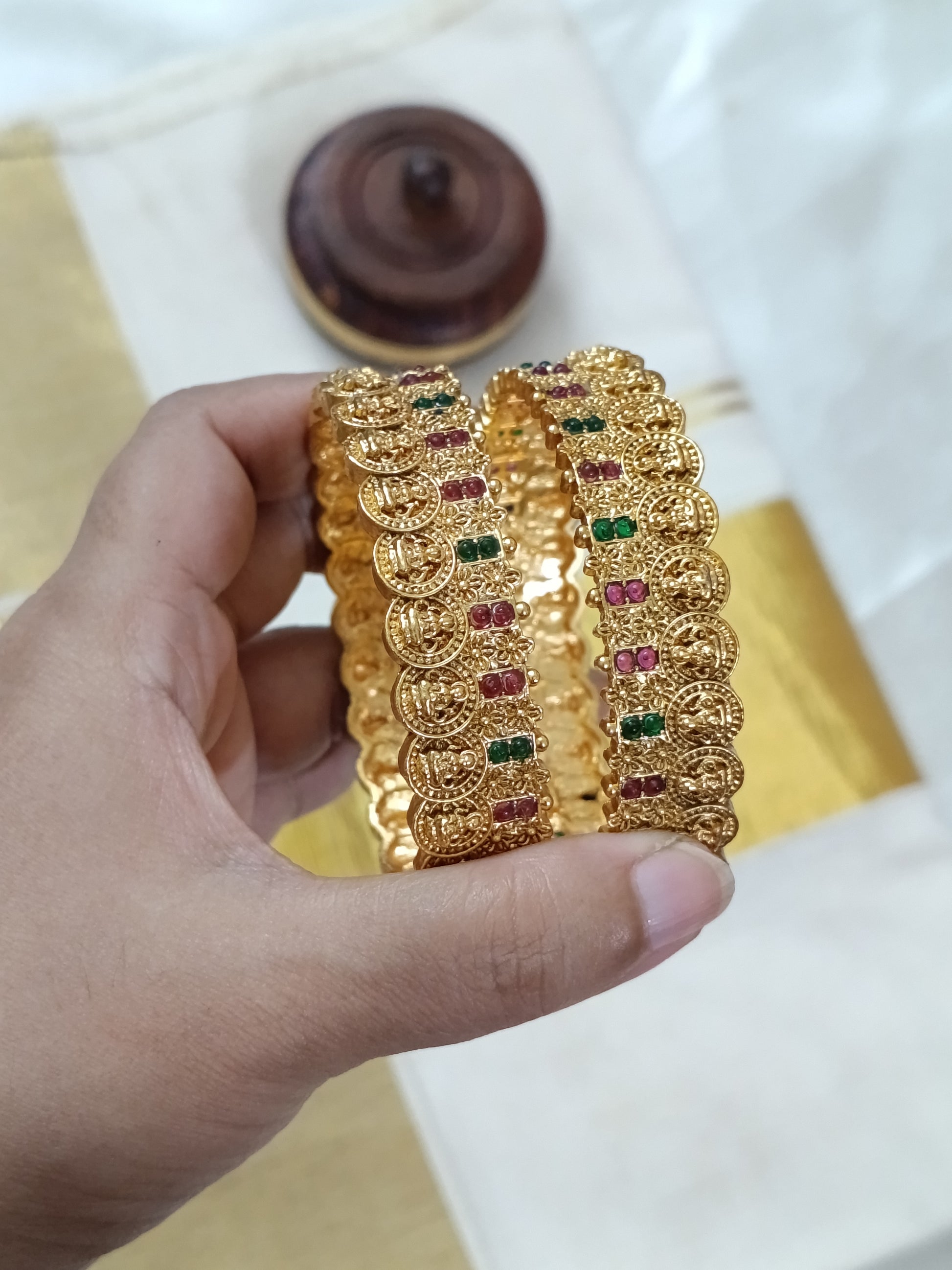 Matte Finish Lakshmi Bangle of 2