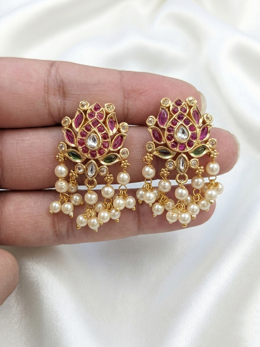 Kemp Lotus Earring Set