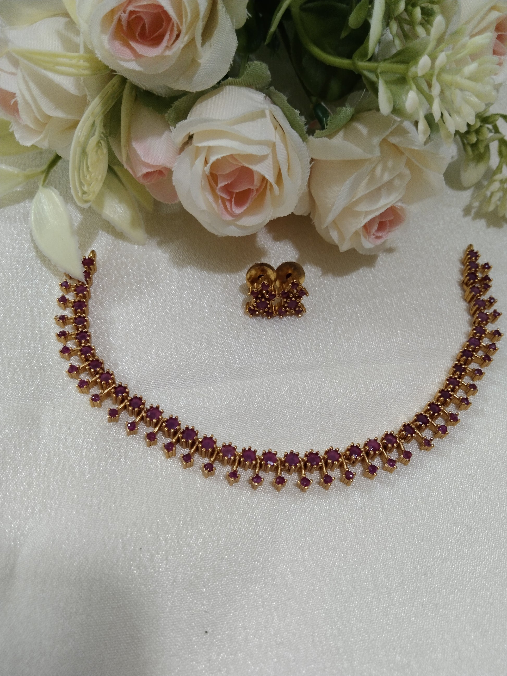 Simple AD Stone Necklace