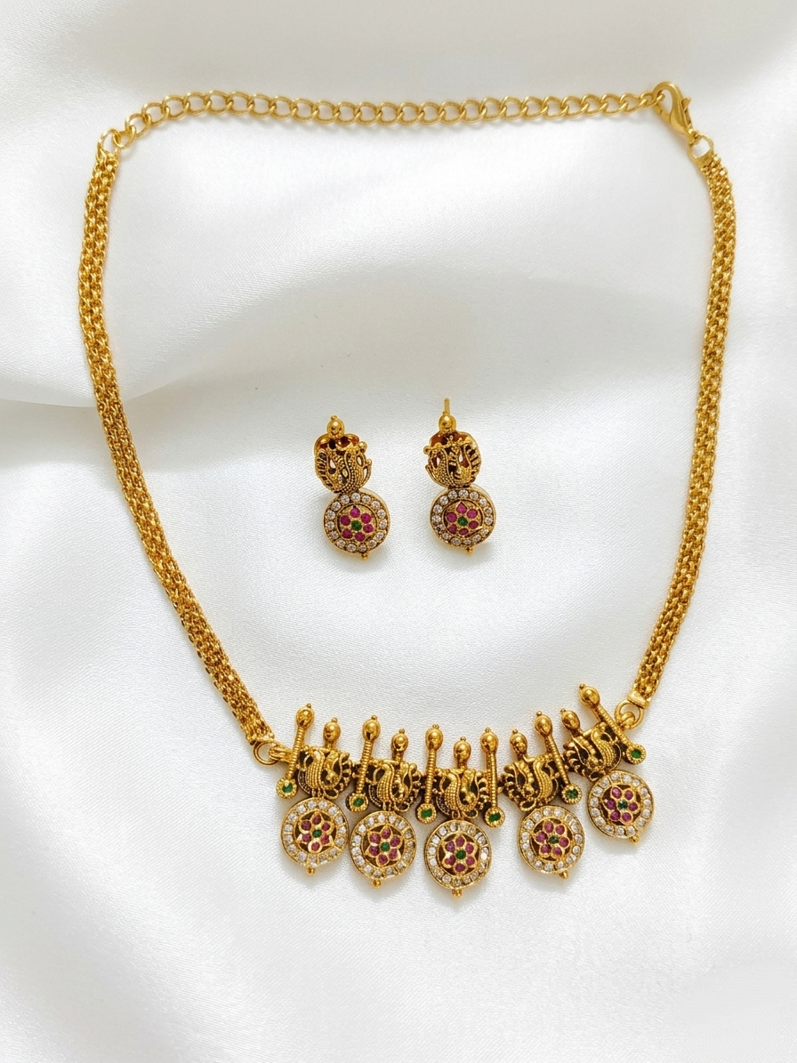 Non idol AD Coin Choker Set