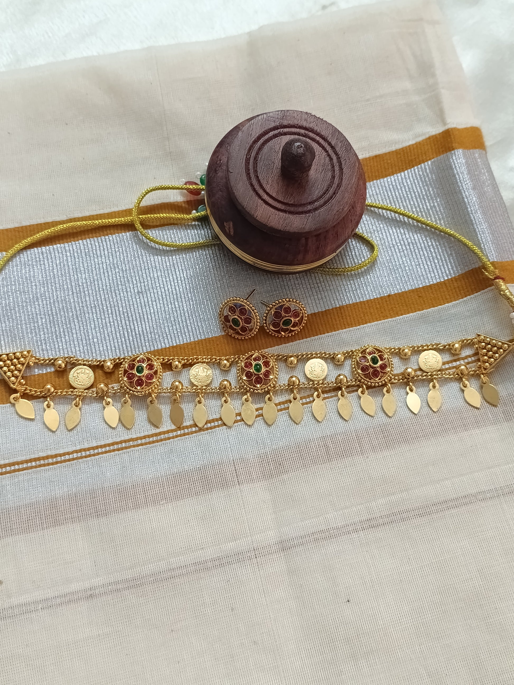Matte Finish Elakathali Choker Set V31