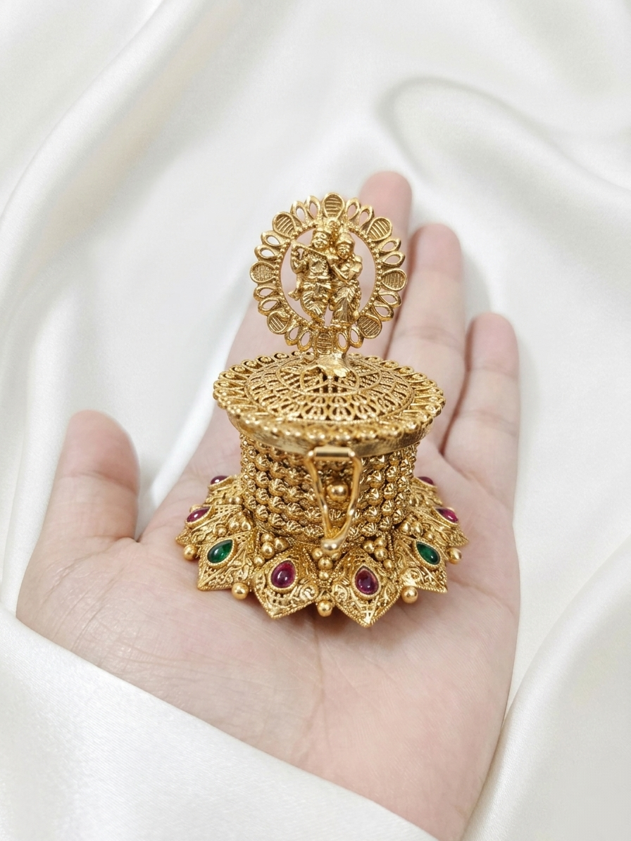 Radhakrishna Kumkum Box