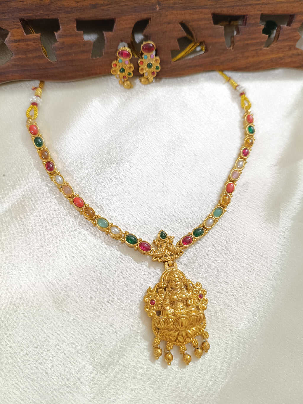 Budget Friendly Lakshmi Necklace Set V4