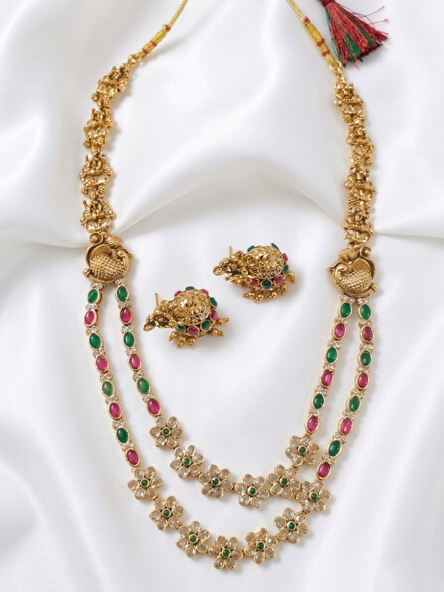 2 Layer AD Necklace Set V128