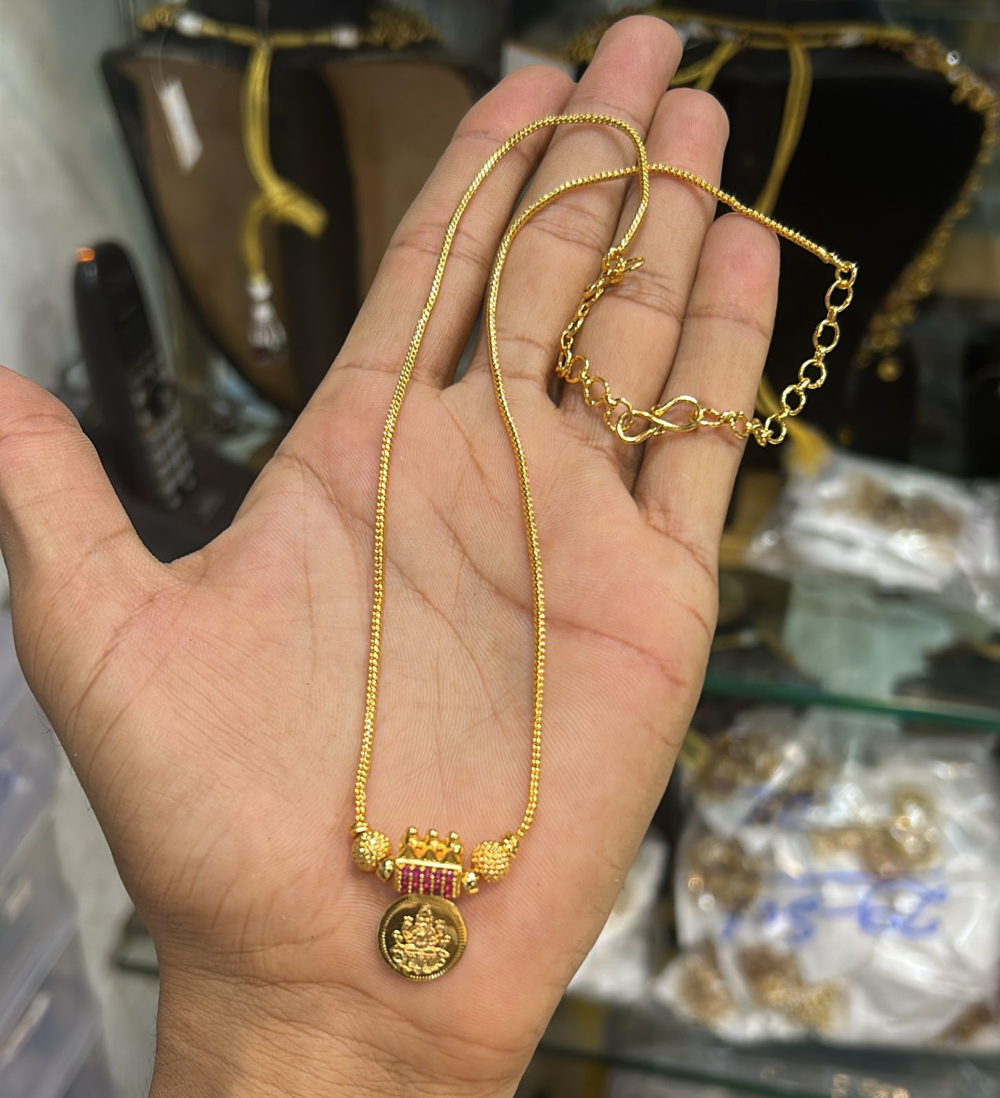 Micro Polish Coin Necklace Set