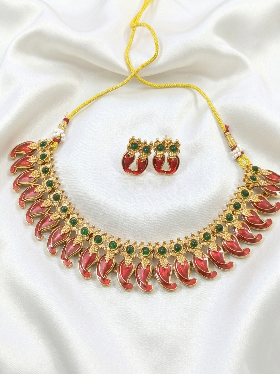 Palakka Mango Necklace Set V3
